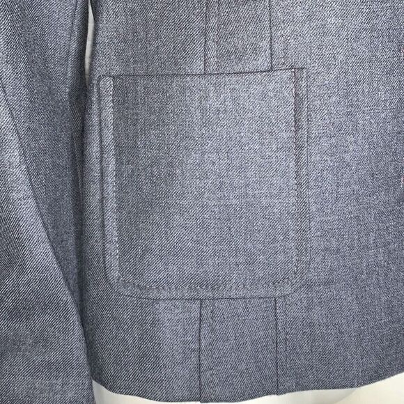 NWT Pendleton Gray Virgin Wool Button Down Blazer Women’s Size 10 - Picture 10 of 14
